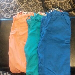 Lot of 3 Koi scrub bottoms size xs